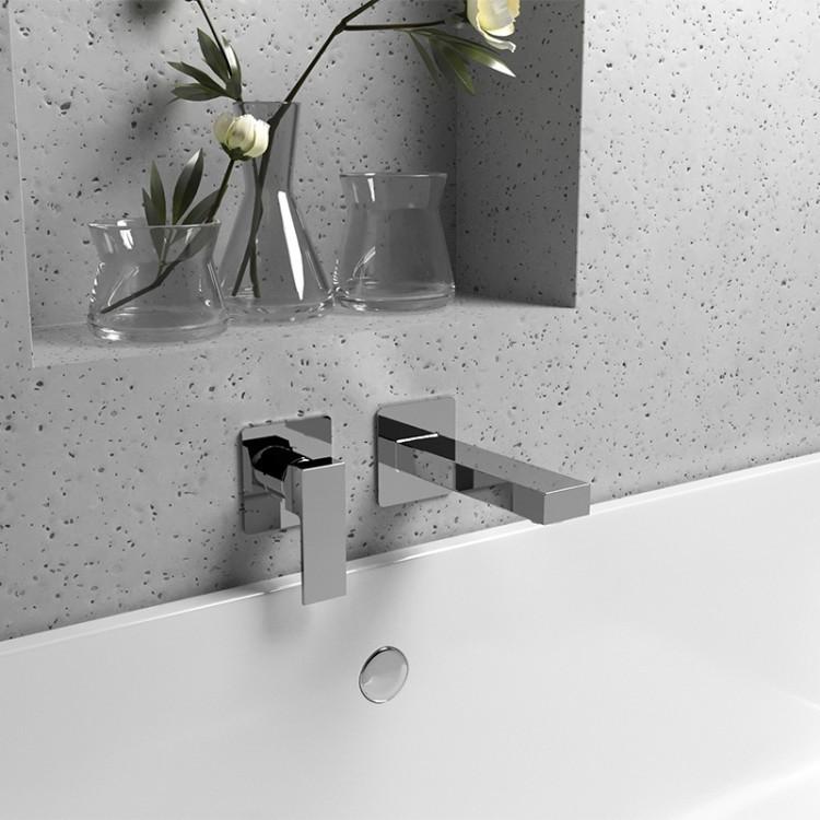 Paini Grazia Излив настенный для ванны 21 см, цвет: хром 21CR430PL