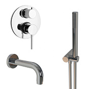 Paini Cox Душевой комплект встраиваемый - смеситель, излив, душ, шланг 170 см, цвет: хром 78CRSET26911BATH