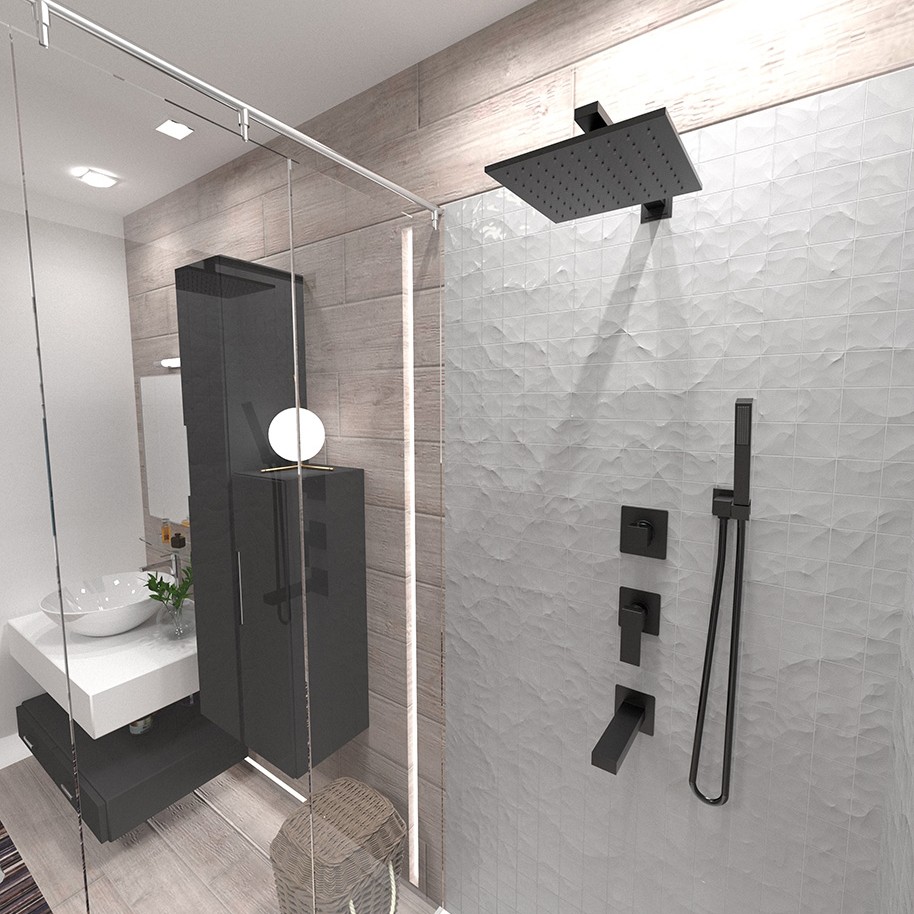 Paini Кронштейн настенный 40 см, цвет: черный брашированный 50PZ745QQ30