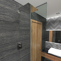 Paini Кронштейн настенный 40 см, цвет: хром 50CR745T540BI