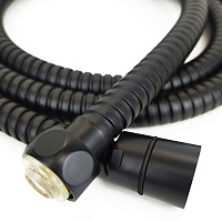 Paini Душевой шланг 150 см, с металлической оплеткой, цвет: черный матовый 53YO162DAC150