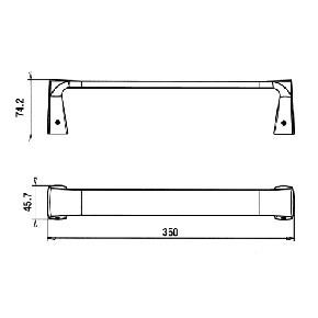 Paini Lady Полотенцедержатель, 35 см, подвесной, цвет: хром 89CR001