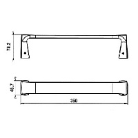 Paini Lady Полотенцедержатель, 35 см, подвесной, цвет: хром 89CR001