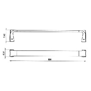 Paini Lady Полотенцедержатель, 50 см, подвесной, цвет: хром 89CR002