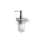 Paini Lady Дозатор для жидкого мыла с держателем, стеклянная колба, цвет: хром 89CR031VR