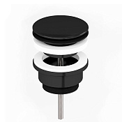 Paini Донный клапан клик-клак универсальный, цвет: черный матовый 53YO945ETSR