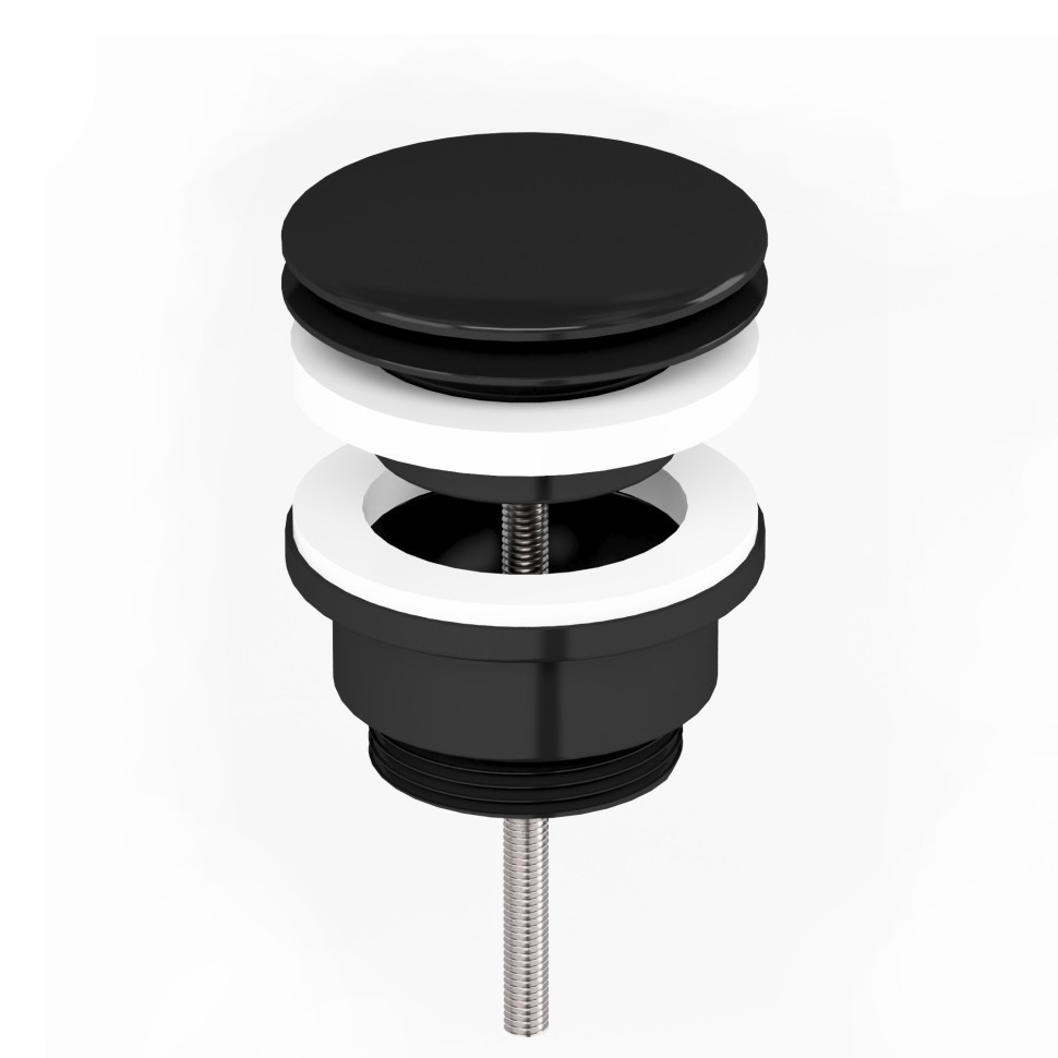 Paini Донный клапан клик-клак универсальный, цвет: черный брашированный 53PZ945ETSR