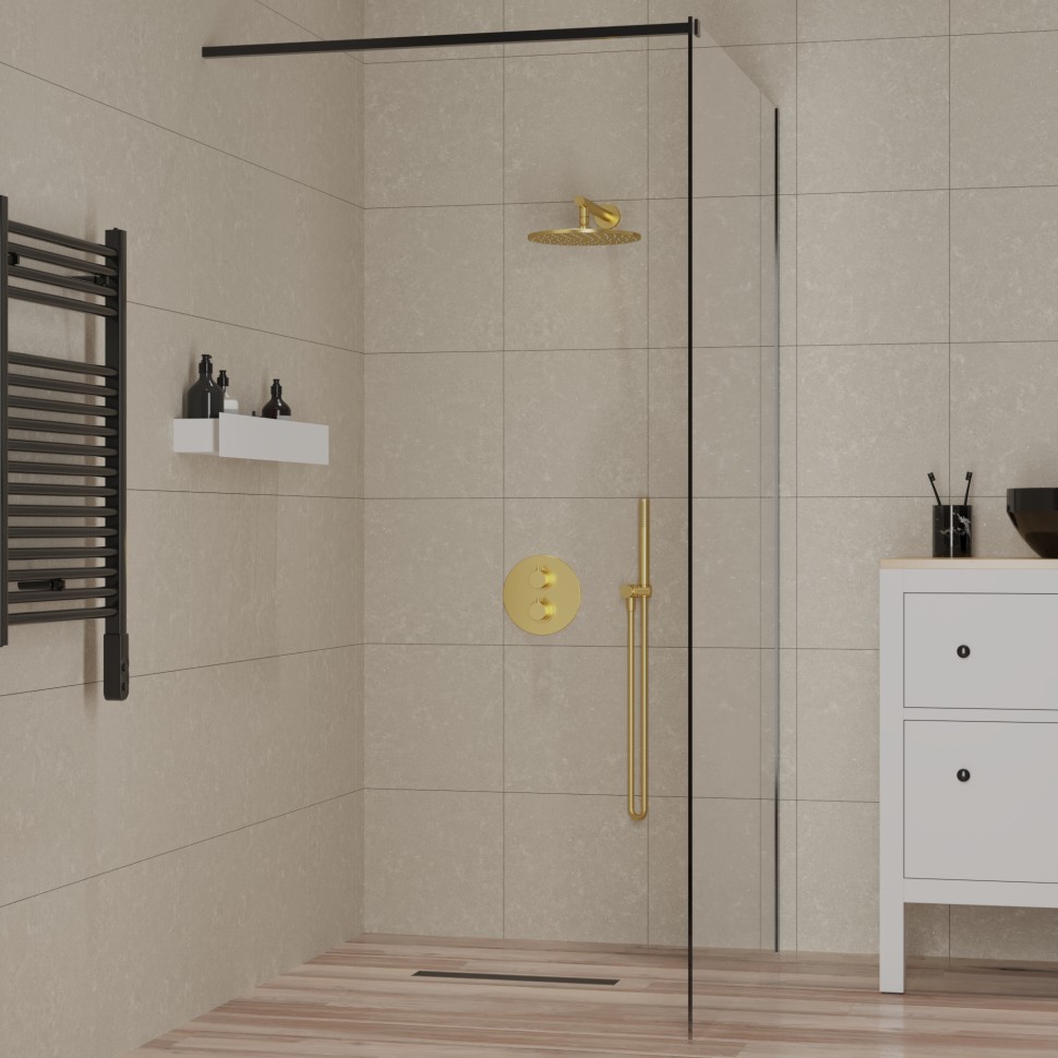 Paini Душевая перегородка 110x195 рисунок рамка PAINI-WalkIN110F