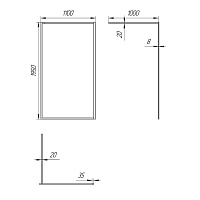 Paini Душевая перегородка 110x195 рисунок рамка PAINI-WalkIN110F