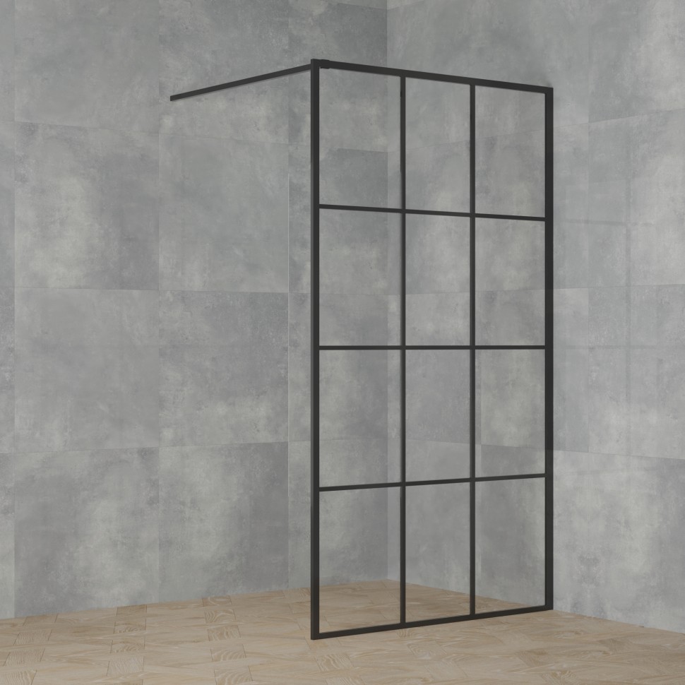 Paini Душевая перегородка 110x195 рисунок решетка PAINI-WalkIN110G