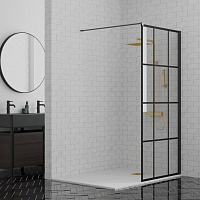 Paini Душевая перегородка 80x195 рисунок решетка PAINI-WalkIN80G