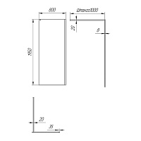 Paini Душевая перегородка 80x195 стекло прозрачное PAINI-WalkIN80C