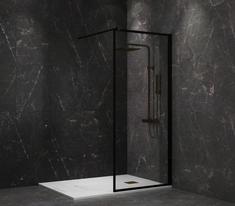 Paini Душевая перегородка 90x195 рисунок рамка PAINI-WalkIN90F