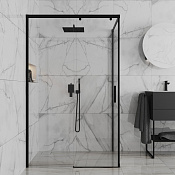 Paini Dax-DaxR Душевое ограждение 120х80 см, прямоугольное, раздвижное, цвет: черный матовый 84YO12080