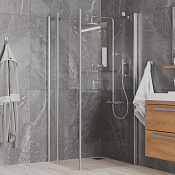 Paini Cox Душевое ограждение 90х90 см, квадратное, распашное, универсальное, цвет: хром матовый 78CR9090