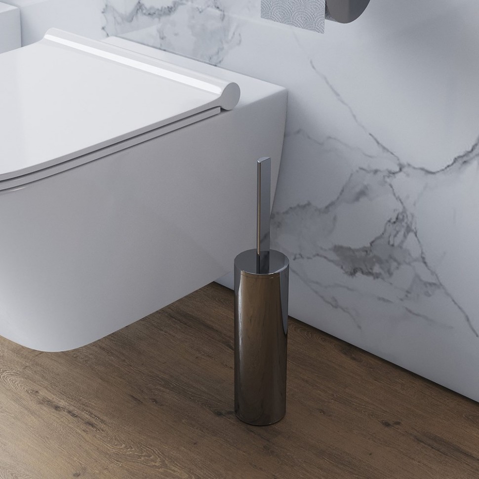 Paini Lady Ершик для унитаза напольный цвет: хром 89CR061