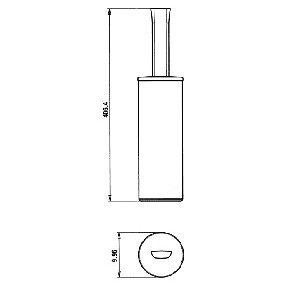 Paini Lady Ершик для унитаза напольный цвет: хром 89CR061