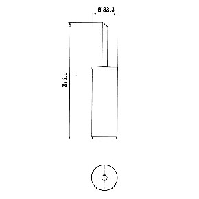 Paini Morgana Ершик для унитаза напольный цвет: хром 73CR061