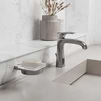 Paini Lady Мыльница с чашей из стекла, подвесная, цвет: хром 89CR021VR