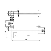 Paini Dax-DaxR Сифон для раковины латунный, цвет: хром 84CR849