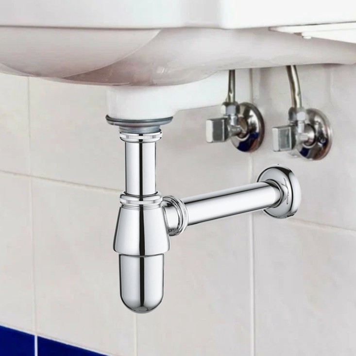 Paini Roma Сифон для раковины латунный, цвет: хром 02CR849L