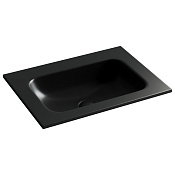 Ceramicanova Grace Раковина накладная 61х45,7 см, без перелива и отв. под смес, цвет: черный матов CN7011MBwx