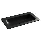 Ceramicanova Grace Раковина накладная 81х45,7 см, без перелива, цвет: черный матовый CN7012MB