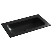 Ceramicanova Grace Раковина накладная 81х45,7 см, без перелива и отв. под смес, цвет: черный матов CN7012MBwx