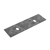 Sancos Столешница под раковину 160х46 см, прямоугольная, 2 отв. под смеситель, цвет: серый матовый TT160A1X