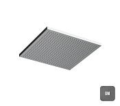 Almar Velvet 300 Верхний душ без кронштейна 30х30 см, 1 режим, цвет: brushed gun metal E044278.GM