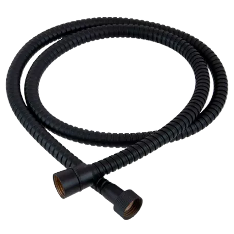 Remer Душевой шланг 150 см, в металлической оплетке, цвет: nero opaco 333CN150NO