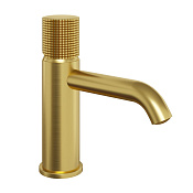 Paini Cox Grip Смеситель для раковины, высота излива 8 см, без донного клапана, цвет: золото браш 7GPJ205O