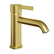 Paini Brera Смеситель для раковины, высота излива 8 см, цвет: золото брашированное 74PJ205O