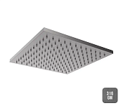Almar Square Верхний душ без кронштейна 30,3х30,3, 1 режим, цвет: brushed gun metal E044069.GM316