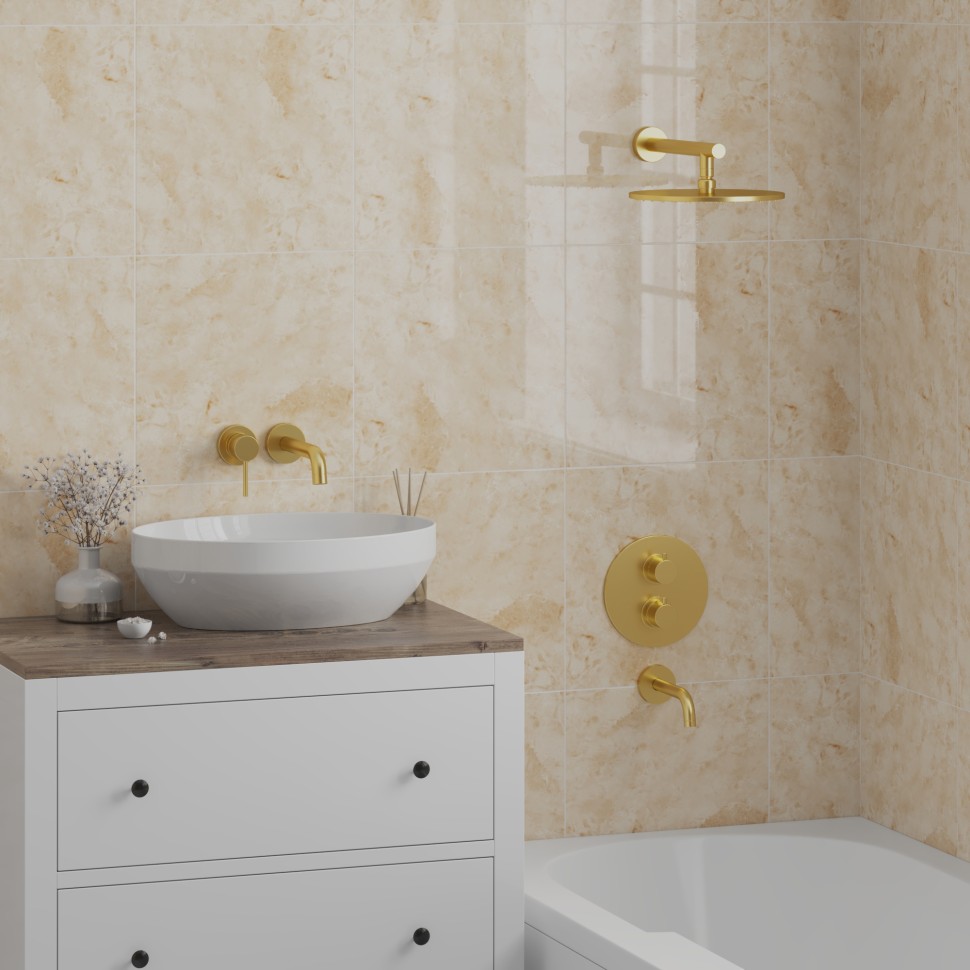 Paini Кронштейн настенный 35 см, цвет: золото брашированное 50PJ745TT35