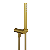 Paini Душевой гарнитур: душевая лейка, держатель для душа, шланг 150 см, цвет: золото брашированное 53PJ440TTP4