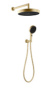 Boheme Cell Душевой комплект без смесителя - верхний душ, ручной душ, шланг, цвет: matt gold 427-MG