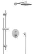 Remer X Style Душевой комплект: смеситель, верхний душ 20 см, штанга 70 см, цвет: bianco opaco X09S01OBO