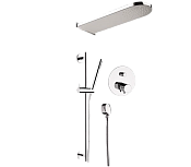 Remer Elegance Душевой комплект: термостат, верхний душ 16 см, лейка, штанга 66 см, цвет: cromo NT09S017MDMM