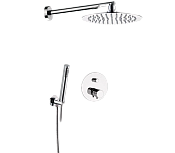 Remer Elegance Душевой комплект: термостат, верхний душ 24 см, лейка 1 режим, шланг, цвет: cromo NT09S02UFM20