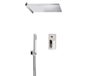 Remer Absolute Душевой комплект: смеситель, верхний душ, лейка 1 режим, шланг 150 см, цвет: cromo AU09S02SS