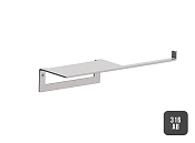 Almar Accessories Держатель туалетной бумаги с полкой, цвет: brushed absolute black E317000.AB316