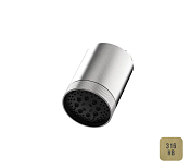 Almar Beam 100 Верхний душ с кронштейном настенным d10 см, 3 режима, цвет: brushed high brass E044286.HB316