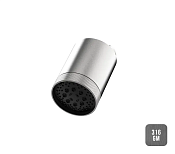 Almar Beam 100 Верхний душ с кронштейном настенным d10 см, 3 режима, цвет: brushed gun metal E044286.GM