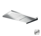 Almar Slim Верхний душ с кронштейном настенным 31х59,2 см, 2 режима, цвет: mirror stainless steel E044193.MS
