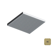 Almar Velvet Верхний душ без кронштейна 23,2х23,2 см, 1 режим, цвет: brushed high brass E044298.HB