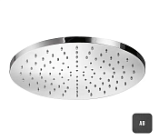 Almar Round 300 Верхний душ без кронштейна d30 см, 1 режим, цвет: brushed absolute black E044040.AB