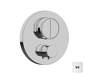Almar Core Round Термостат для душа, внешняя часть на 2 потребителя, цвет: matt white E176632.MW