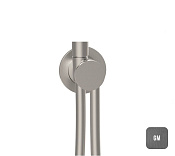 Almar Modular Round Шланговое подключение для лейки с держателем, цвет: brushed gun metal E192000.GM