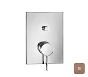 Almar Core Square Смеситель для душа, внешняя часть на 2 потребителя, цвет: brushed copper E186542.CO